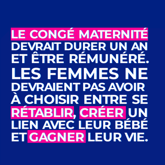 Le tote bag pour un meilleur congé maternité - Gang du Clito