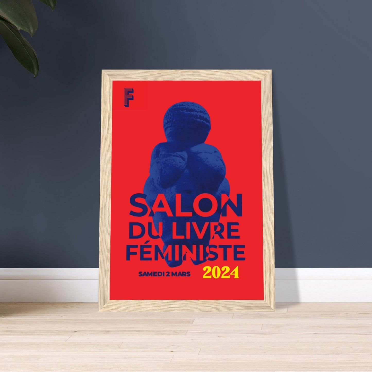 Affiche du salon du livre féministe 2024 encadrée - Gang du Clito