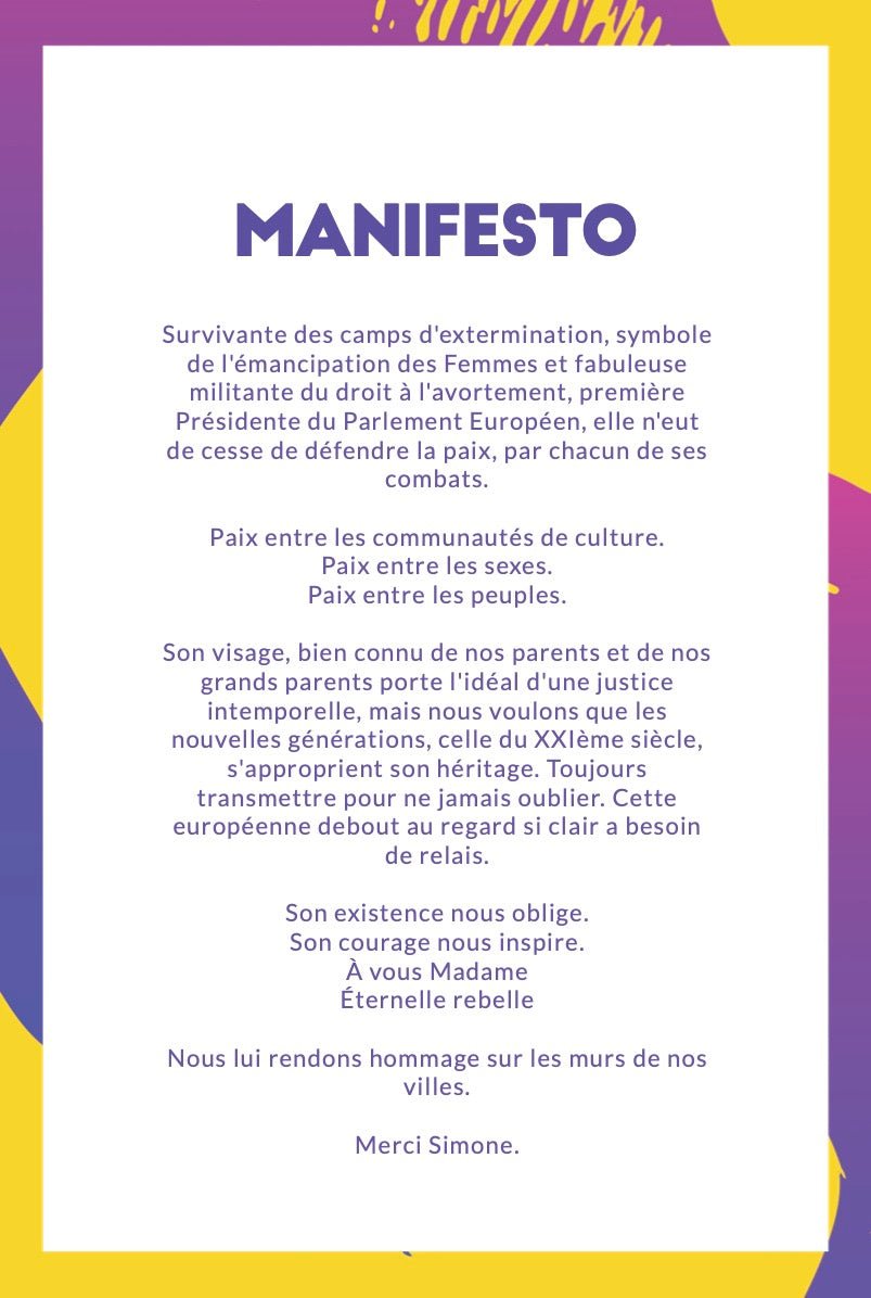 Affiche Féministe ✨ Merci Simone - Gang du Clito