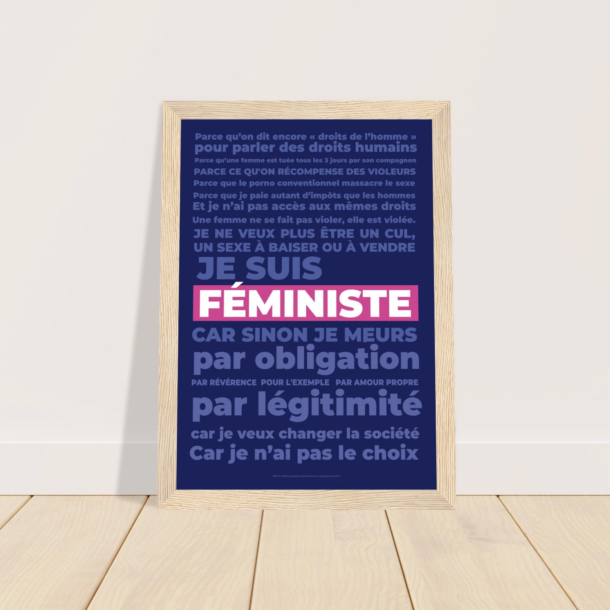 Affiche Manifeste Féministe - Gang du Clito