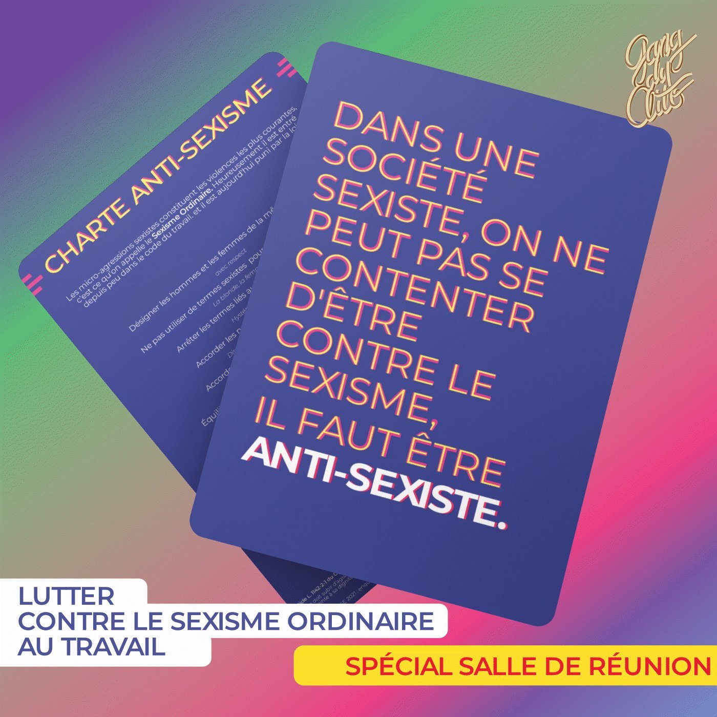 Charte Anti-sexisme à imprimer - Gang du Clito