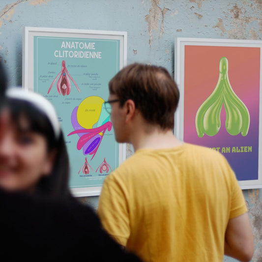 Pack 6 Affiches Anatomie du Clitoris - Gang du Clito