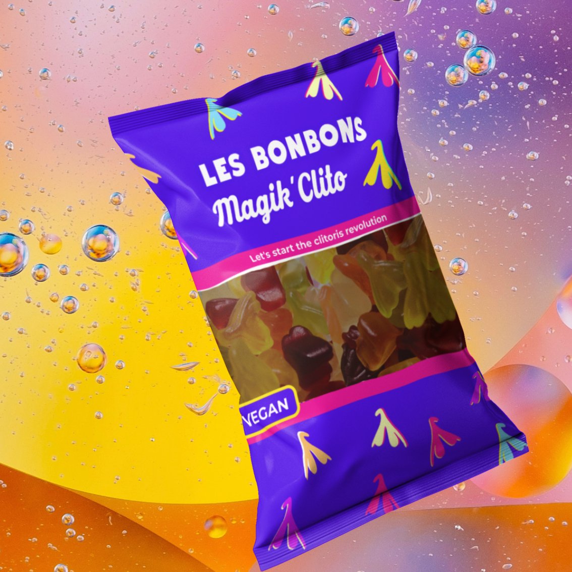 Les bonbons Magik'Clito - Bonbons clitoris VEGAN - Gang du Clito