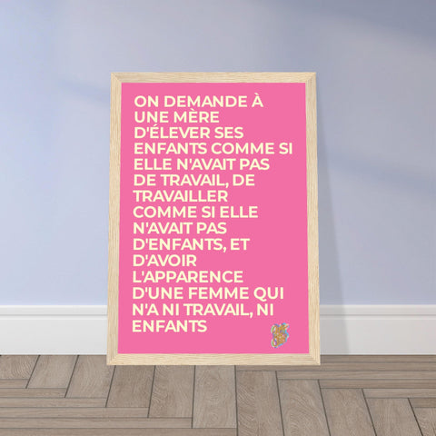 Affiche encadrée Mauvaise Mère