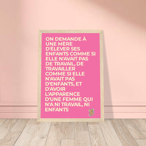 Affiche encadrée Mauvaise Mère