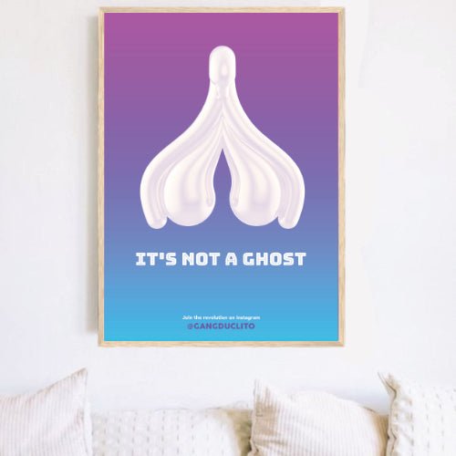 Grand Format - Affiche Clitoris Ghost - Gang du Clito