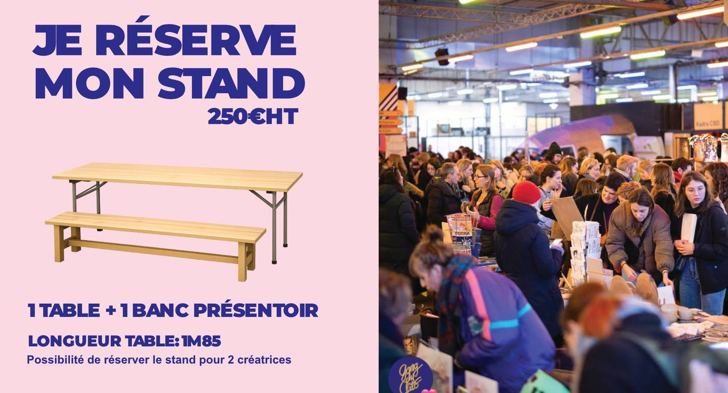Stand 📚 Illustratrice - Salon du livre féministe - Gang du Clito