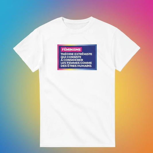 T-shirt féministe Noir & Blanc - "Théorie Extrémiste" - Gang du Clito