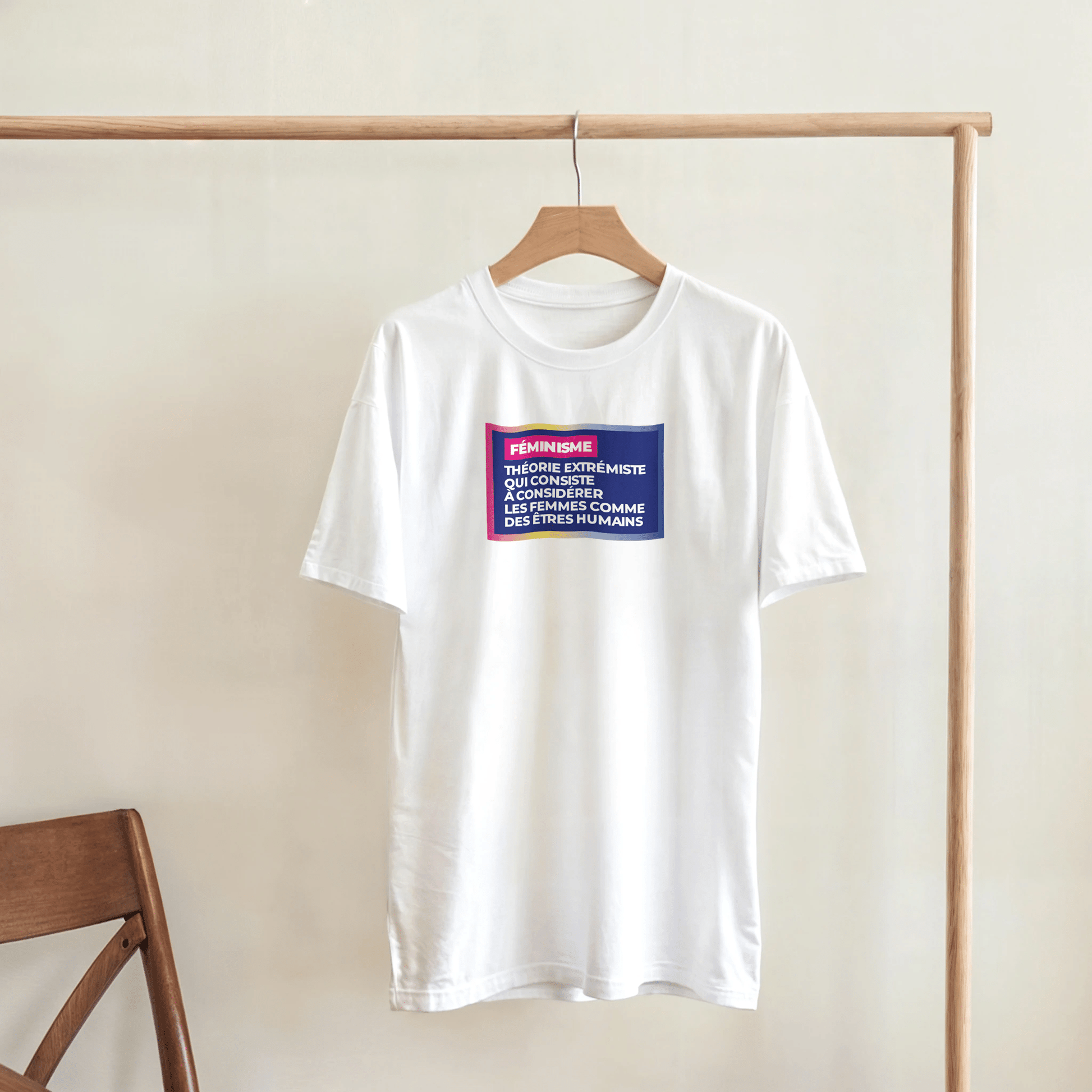 T-shirt féministe Noir & Blanc - "Théorie Extrémiste" - Gang du Clito