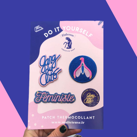 3 “Feminist” embroidered badges to enhance your looks