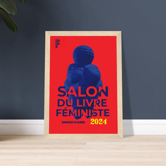 Affiche du salon du livre féministe 2024 encadrée - Gang du Clito