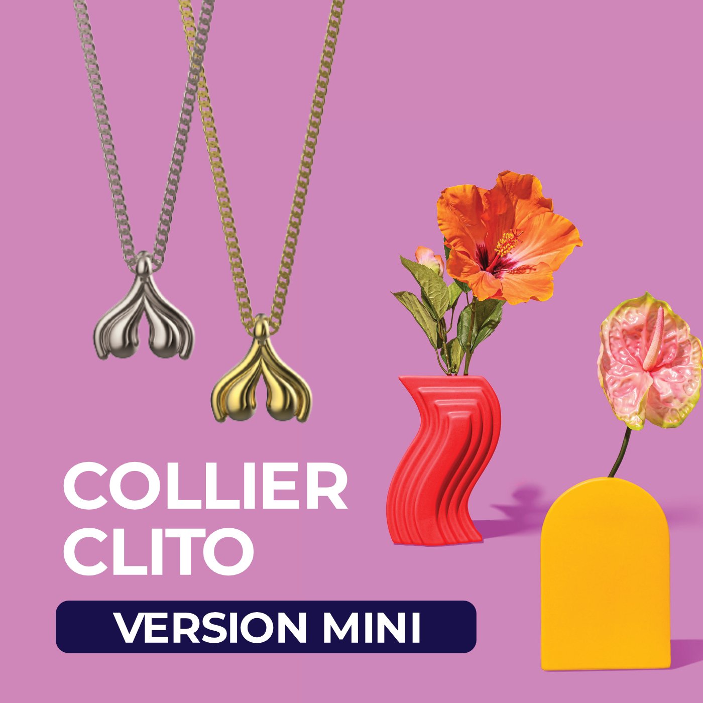Le pendentif clitoris ✨ Version Mini - Gang du Clito
