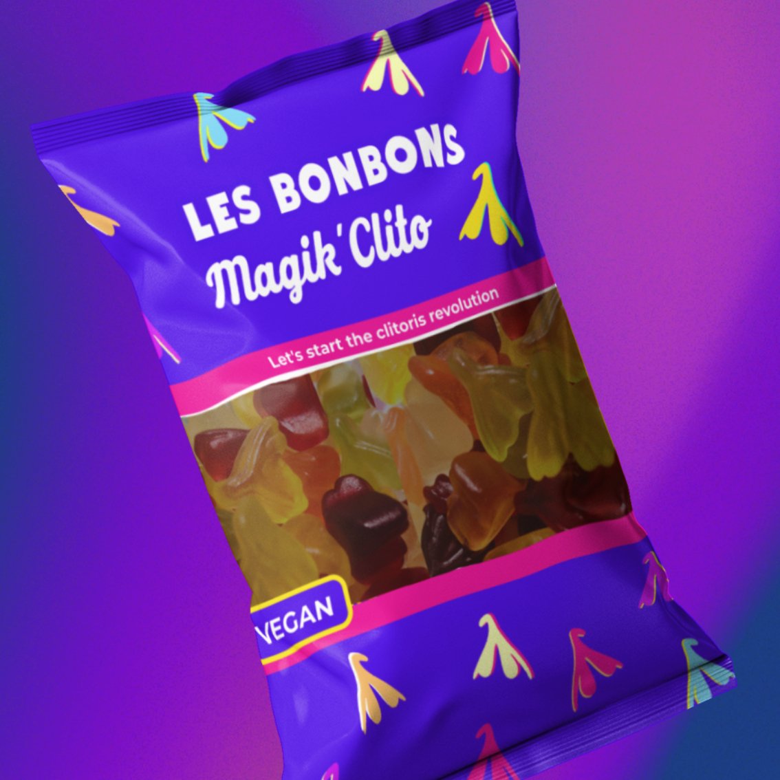 Les bonbons Magik'Clito - Bonbons clitoris VEGAN - Gang du Clito